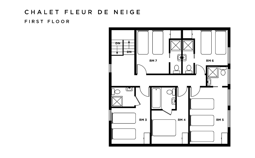 Chalet Fleur de Neige Les Arcs Floor Plan 1